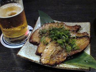 麺やＢａｒ渦　ひなだれとビール.JPG